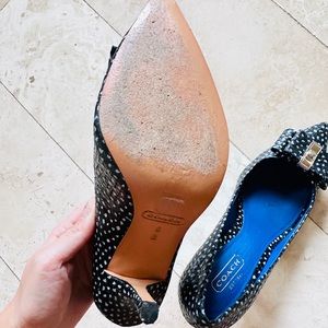 Coach high heels shoes